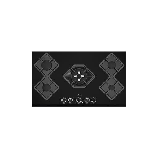 اجاق گاز پنج شعله 5090 مشکی بیمکث